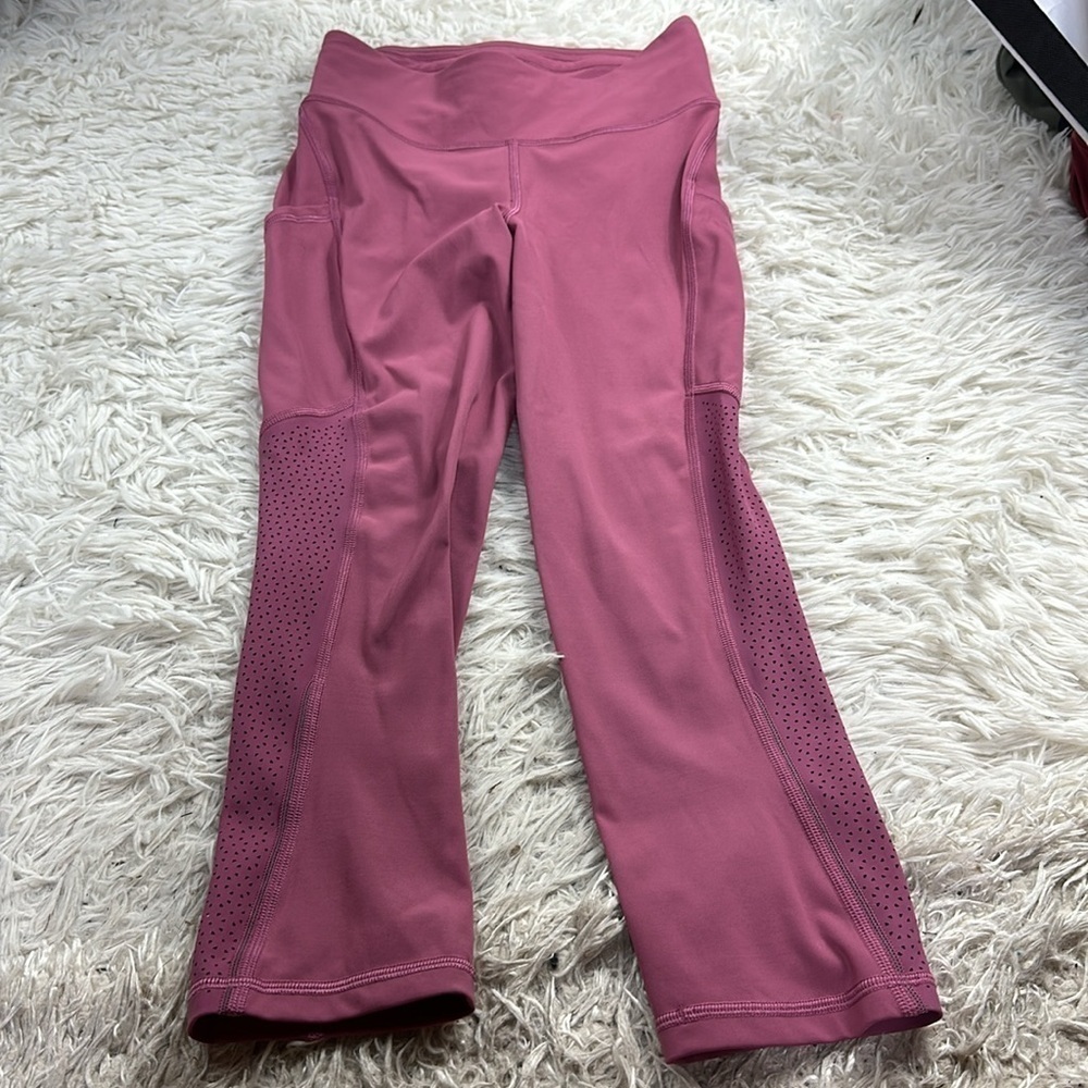 Lululemon Ready To Race Crop *21" Moss Rose